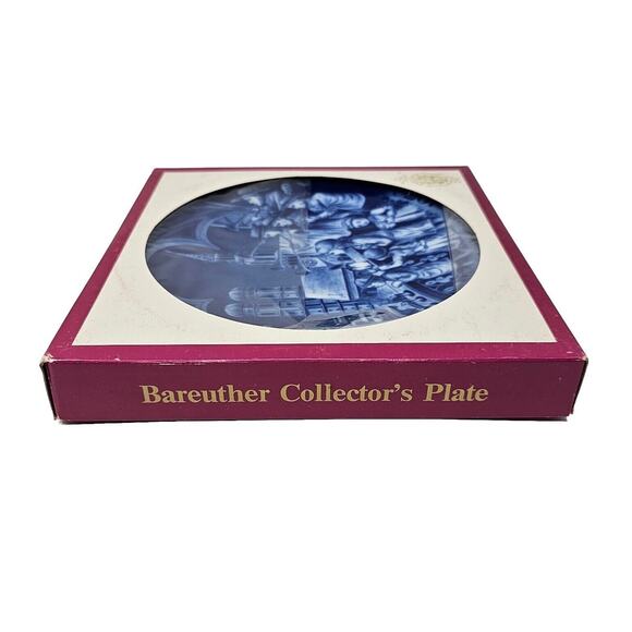 Vtg 1972 BAREUTHER Christmas Plate Frauenkirche From Peters Church Germany - Picture 9 of 11